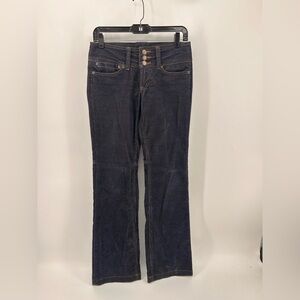 Billy blues vintage blue corduroy low rise boot cut pants size 4